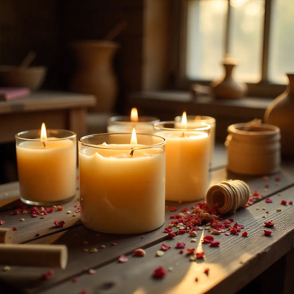 Winterliches weißes Arrangement